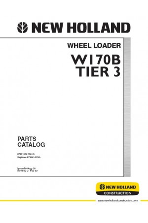 New Holland CE W170B Parts Catalog