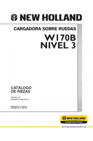 New Holland CE W170B Parts Catalog