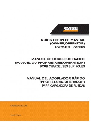 Case 521E, 621E, 721E, 821E Operator`s Manual