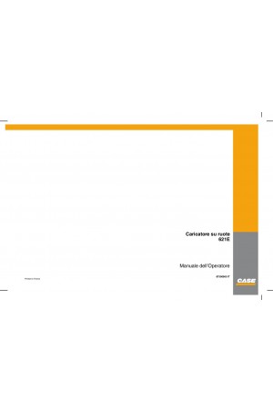 Case 621E Operator`s Manual