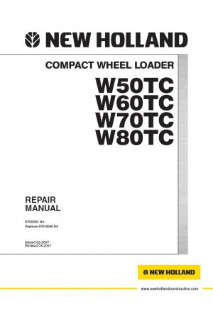 New Holland CE W50TC, W80TC Service Manual