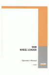 Case W10B, W8B, W9B Operator`s Manual