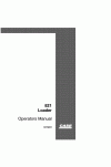 Case 821 Operator`s Manual