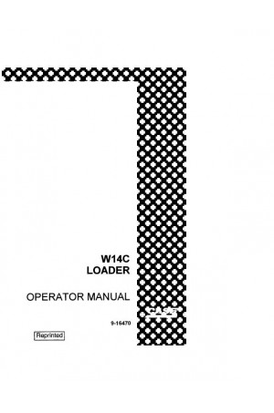 Case W14C Operator`s Manual