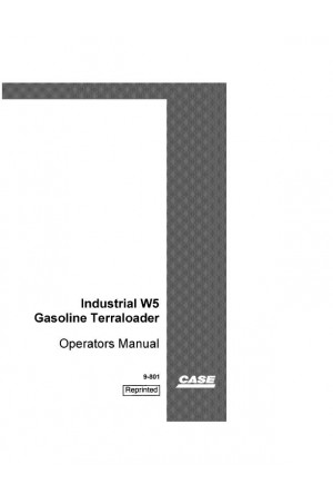Case W5 Operator`s Manual