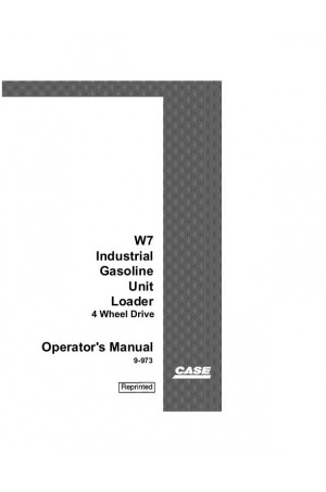 Case IH W7 Operator`s Manual