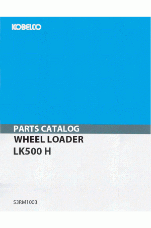 Kobelco H Parts Catalog