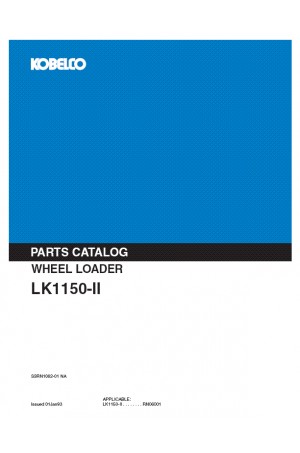 Kobelco LK1150-II Parts Catalog