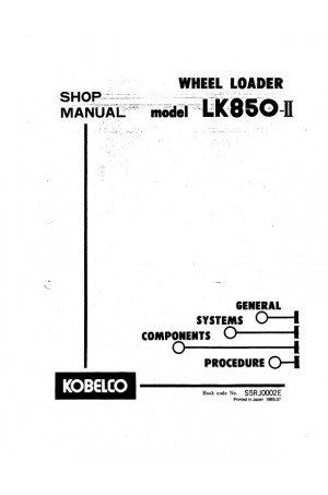 Kobelco LK850-II Service Manual